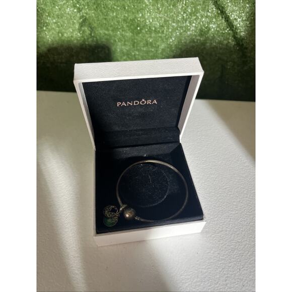 Pandora Charm Lion King Disney Simba Pumbaa Timon 535 With Bracelet SZ 19 - Picture 2 of 6